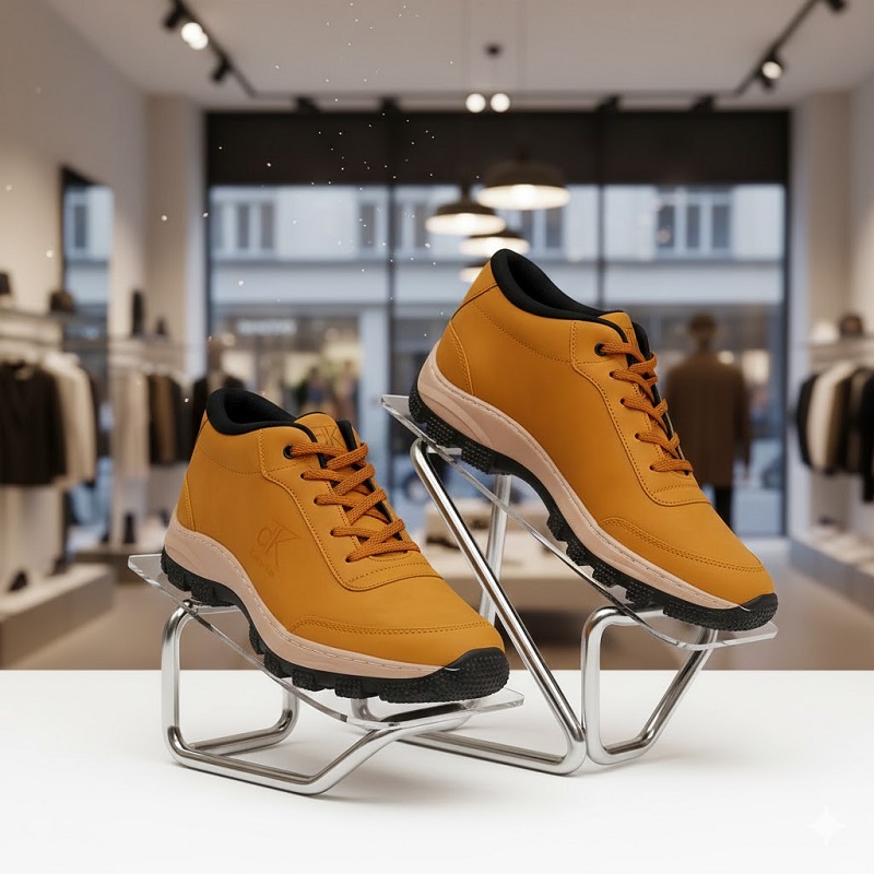 کفش مردانه عسلی CK مدل Behdad